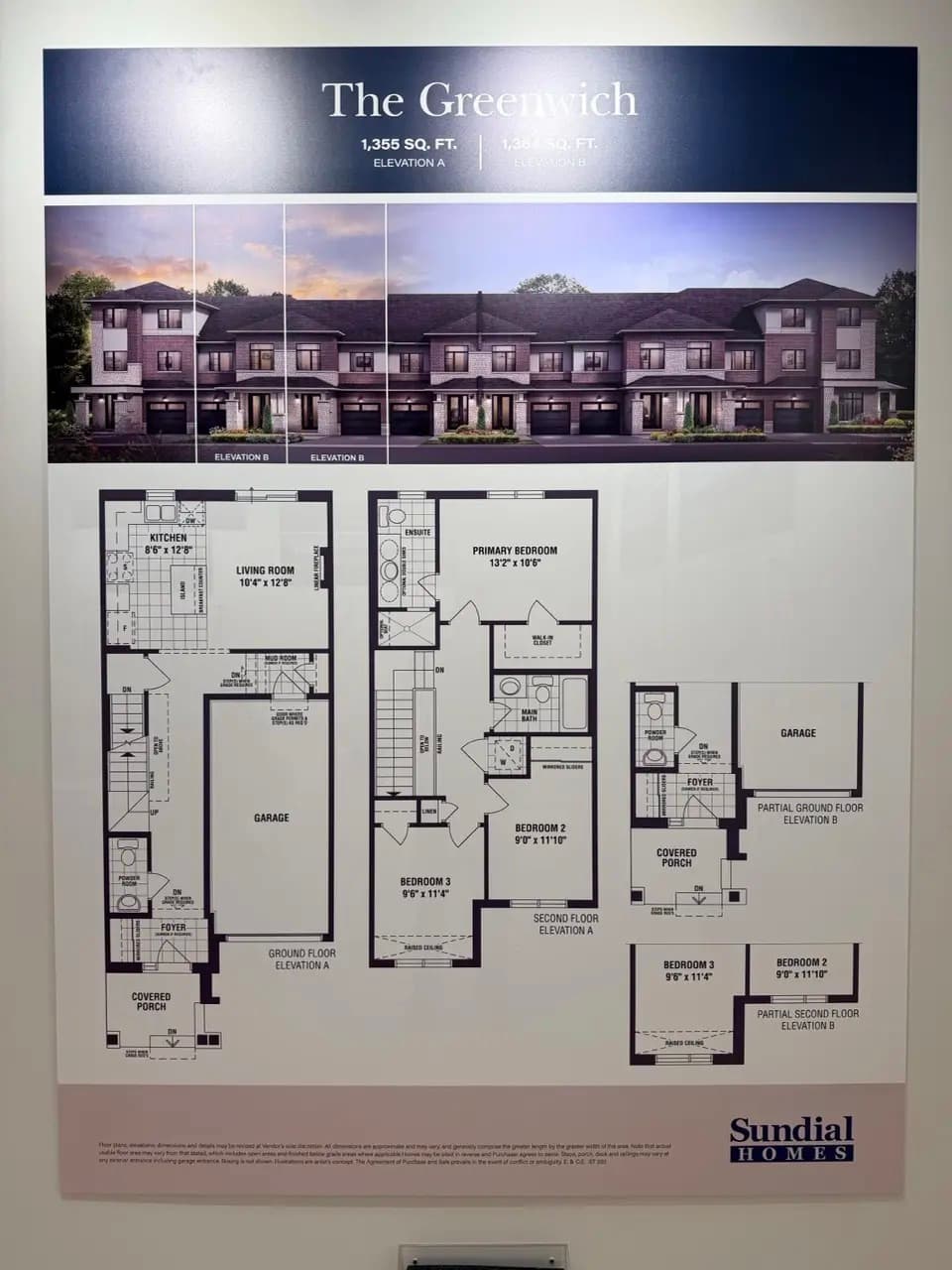 The Greenwich floor plan at The Enclave Milton