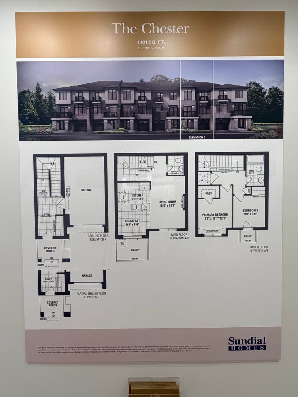 The Chester floor plan at The Enclave Milton