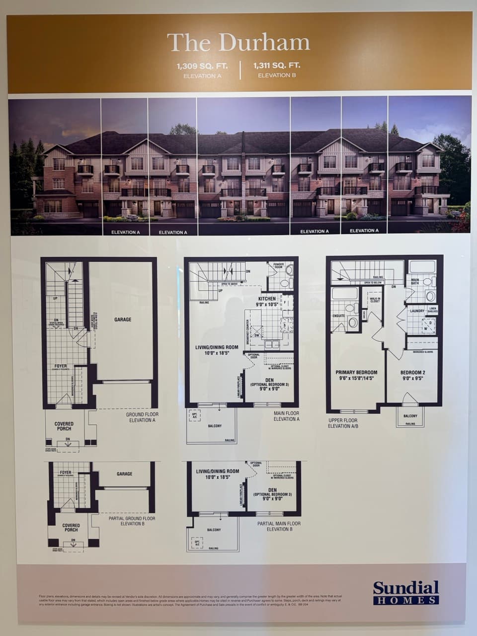 The Durham floor plan at The Enclave Milton