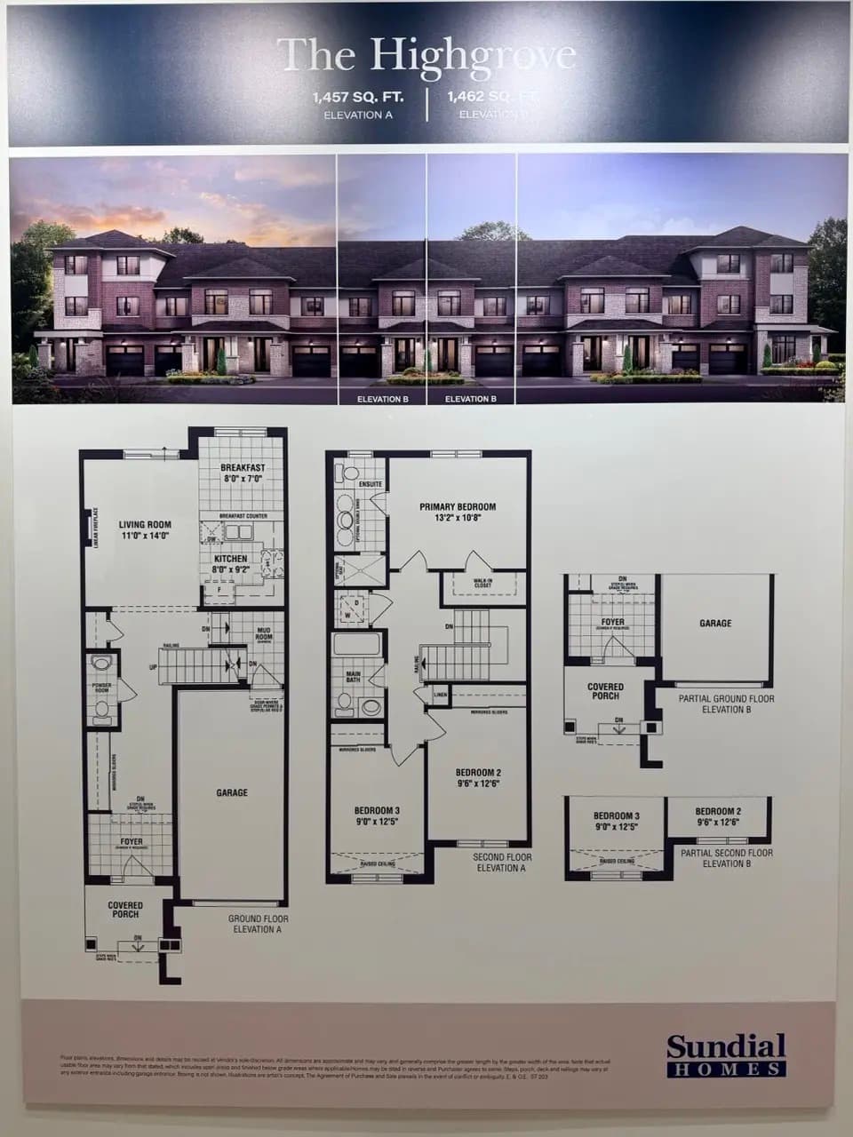 The Highgrove floor plan at The Enclave Milton