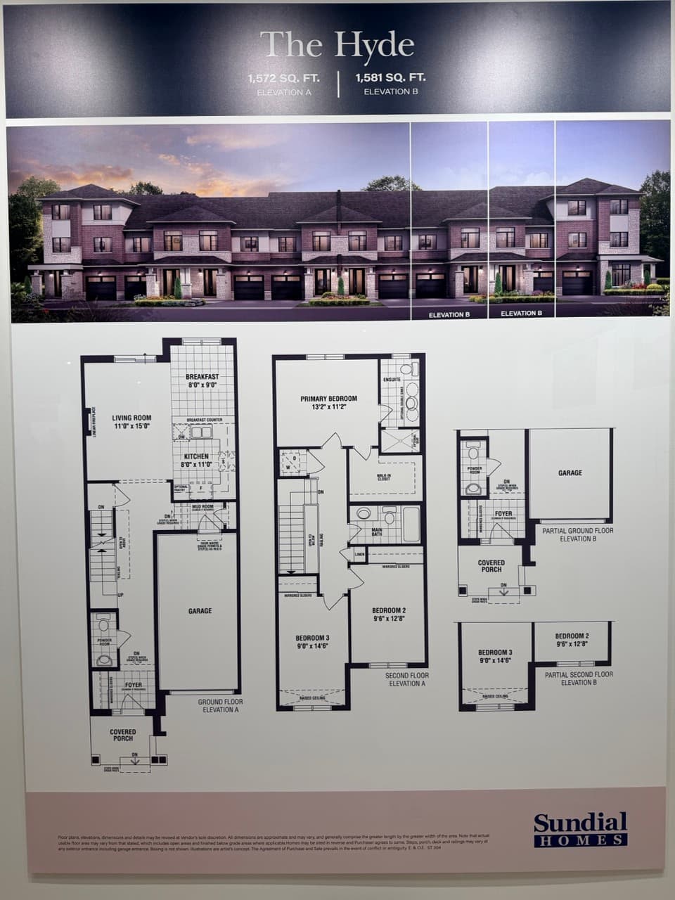 The Hyde floor plan at The Enclave Milton