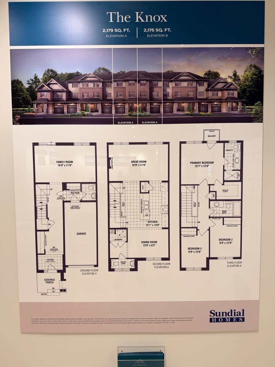 The Knox floor plan at The Enclave Milton