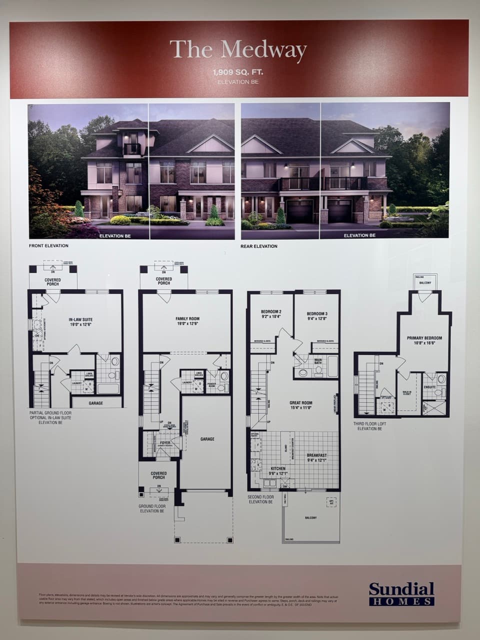 The Medway floor plan at The Enclave Milton