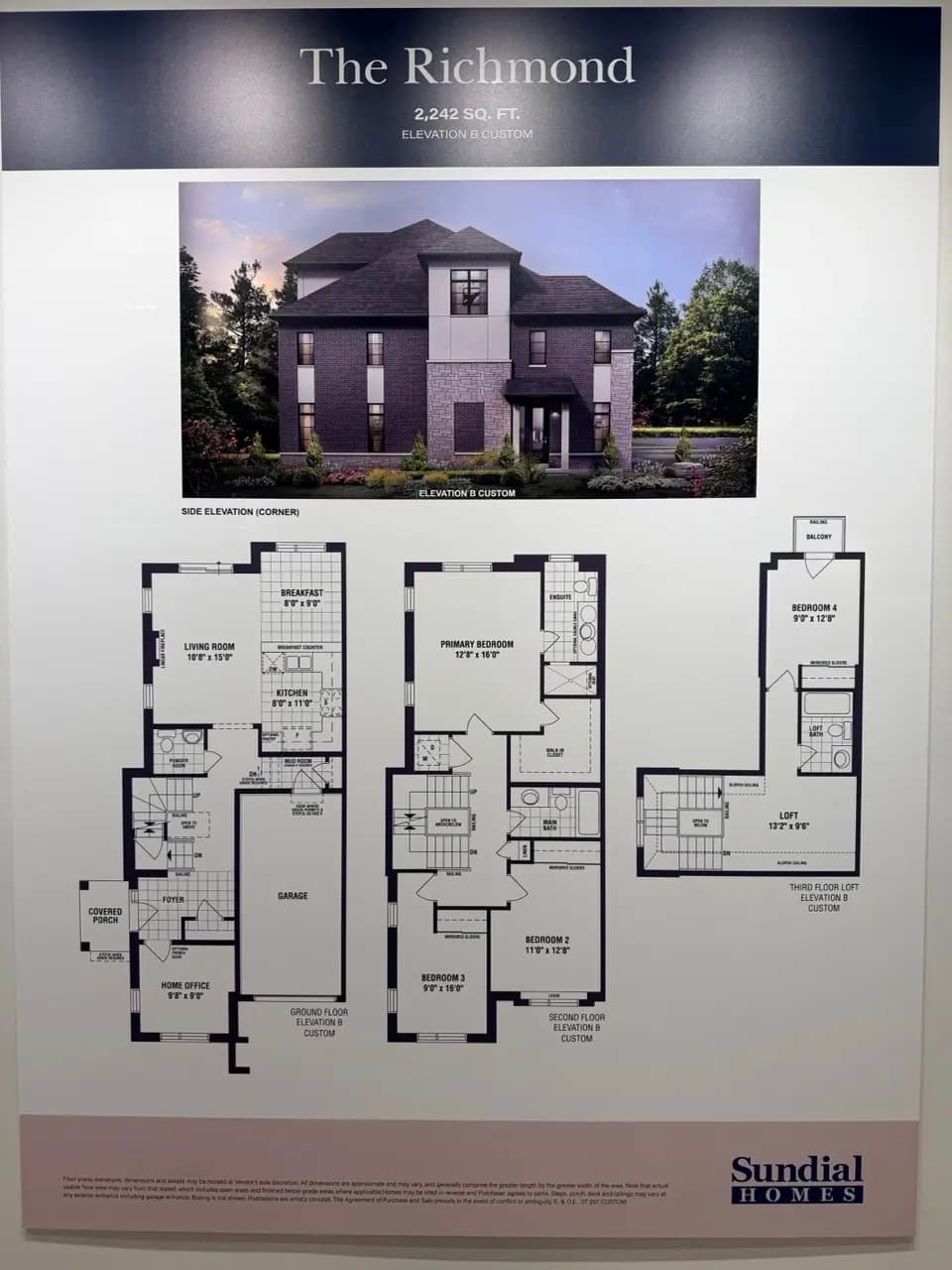 The Richmond floor plan at The Enclave Milton