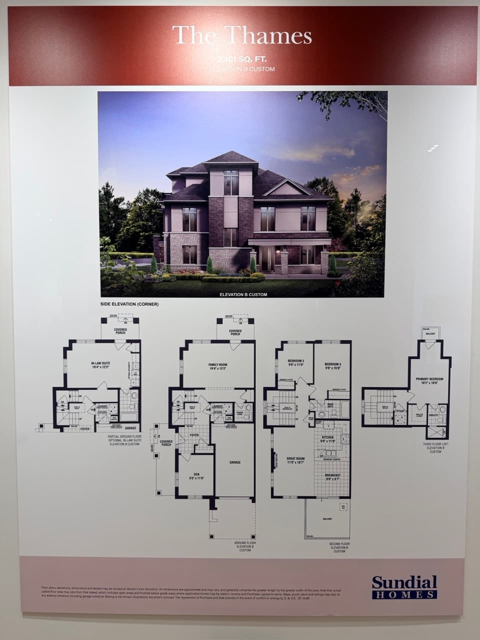 The Thames floor plan at The Enclave Milton